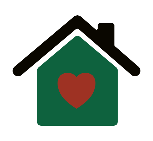 Icon of a home with a heart in the center