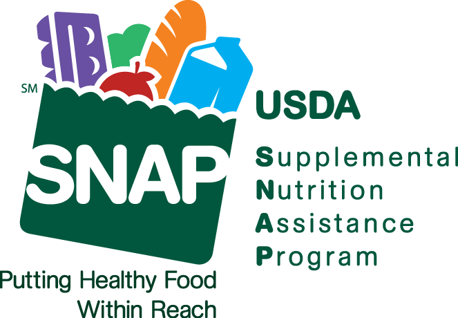 USDA Supplemental Nutrition Assistance Program logo with tagline "Putting Healthy Food Within Reach"